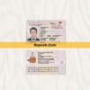 Fake Georgia id card psd template