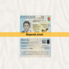 Fake Hungary id card psd template