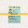 Fake Kazakhstan id card psd template