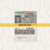 Mississippi driver license psd template