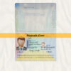 netherlands passport psd template