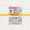 Fake Poland id card psd template