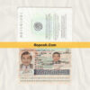 mexico passport psd template