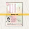 poland passport psd template
