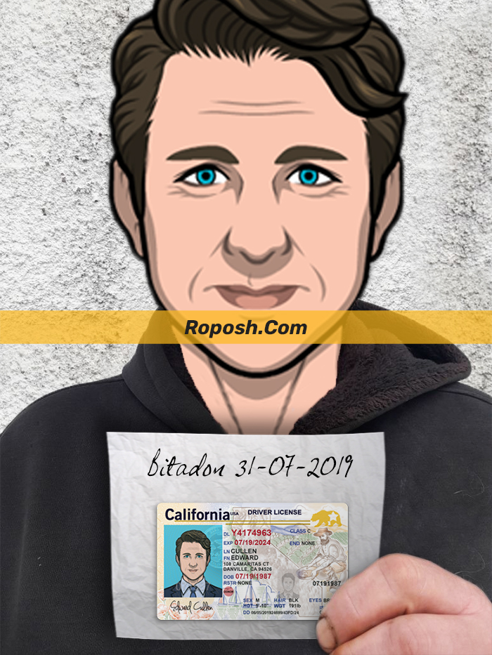 ID Card & Driver License Selfie PSD Template (Male)