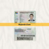 Fake South Africa id card psd template