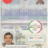 Australian passport (convention travel document) template in PSD format, fully editable, with all fonts scan effect