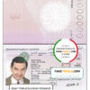 Bahrain passport template in PSD format, fully editable