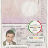 Bahrain passport template in PSD format, fully editable scan effect