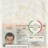 Bulgaria passport template in PSD format, fully editable