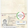 Cabo Verde passport template in PSD format, fully editable