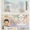 Canada Passport template in PSD format, fully editable (2010 - present) scan effect