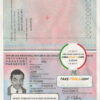 Croatia passport template in PSD format, fully editable