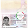 Czech passport template in PSD format, fully editable