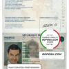 France passport template in PSD format, fully editable