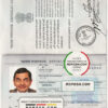 India passport template in PSD format, fully editable, with all fonts (2013 - present) scan effect