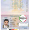 Indonesia passport template in PSD format, fully editable, with all fonts