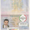 Indonesia passport template in PSD format, fully editable, with all fonts scan effet