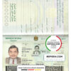 Iraq passport template in PSD format