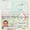 Lebanon passport template in PSD format, fully editable scan effect