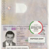 Lithuania passport template in psd format, fully editable, with all fonts