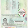 Nigeria passport template in PSD format, fully editable (2017 – present)