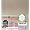 Singapore passport template in PSD format, fully editable, with all fonts