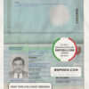 Slovakia passport template in PSD format, fully editable