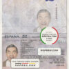 Spain passport template in PSD format, fully editable (2015 – present)