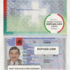 Switzerland passport template in PSD format, fully editable, with all fonts