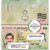 Togo passport template in PSD format