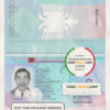 Albania passport template in PSD format scan effect