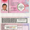 Albania driving license template in PSD format, with all fonts