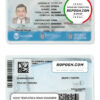 Argentina Buenos Aires driving license template in PSD format, fully editable