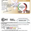 Australia Capital state driving license template in PSD format, fully editable, with all fonts