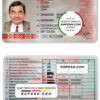 Belarus driving license template in PSD format, with all fonts