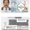 Canada Permanent resident card template in PSD format, fully editable, + editable PSD photo look