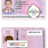 France driving license template in PSD format