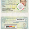 Jamaica driving license template in PSD format, fully editable scan effect