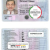 Kyrgyzstan driving license template in PSD format, fully editable