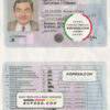 Kyrgyzstan driving license template in PSD format, fully editable