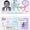 Lebanon driving license template in PSD format, fully editable