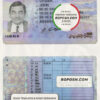 Lithuania (Litva) driving license template in PSD format, fully editable