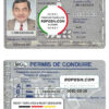 Mongolia driving license template in PSD format, fully editable