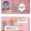 Netherlands driving license template in PSD format, fully editable, with all fonts