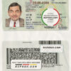 Nigeria driving license template in PSD format, fully editable