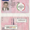 Spain driving license template in PSD format