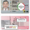 Switzerland driving license template in PSD format, fully editable