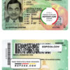 USA Georgia driving license template in PSD format (2019 - present)
