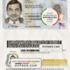 USA New York driving license template in PSD format